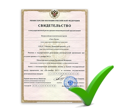 Создание и регистрация партии